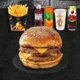 Burger (Çift Köfte) - Patatesli Menü