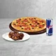Orta Boy Pizza & Cinnamon Roll & Red Bull Energy Drink (250 ml)