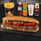 Patatesli Yarım Porsiyon Ekmek Arası Döner Menü