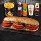 Patatesli Yarım Porsiyon Ekmek Arası Sucuk Menü