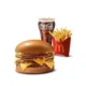 Triple Cheeseburger Menü